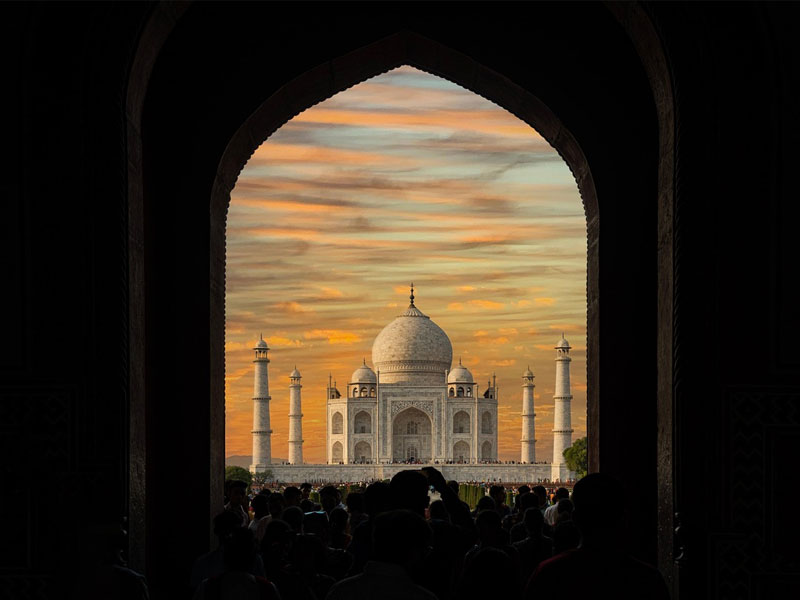On tour in India